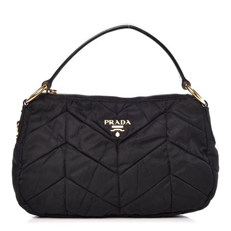 prada shoulder bag quilted tessuto nylon black|prada tessuto nylon backpack.